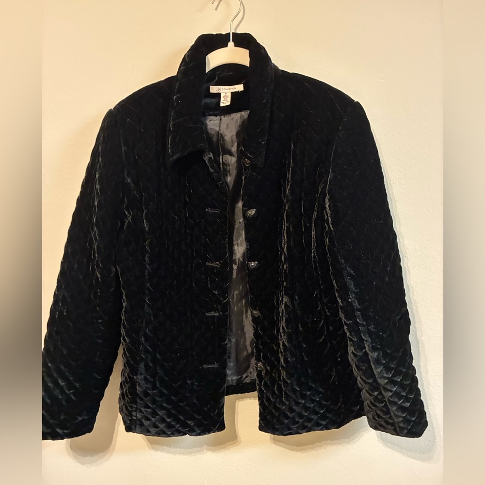 JM Collection Black Teddy Jacket